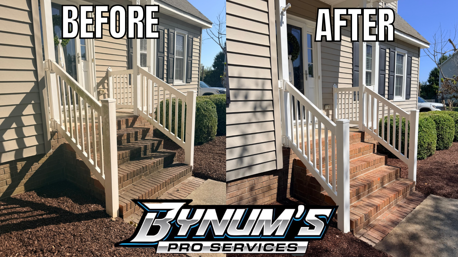 Before and after cleaning